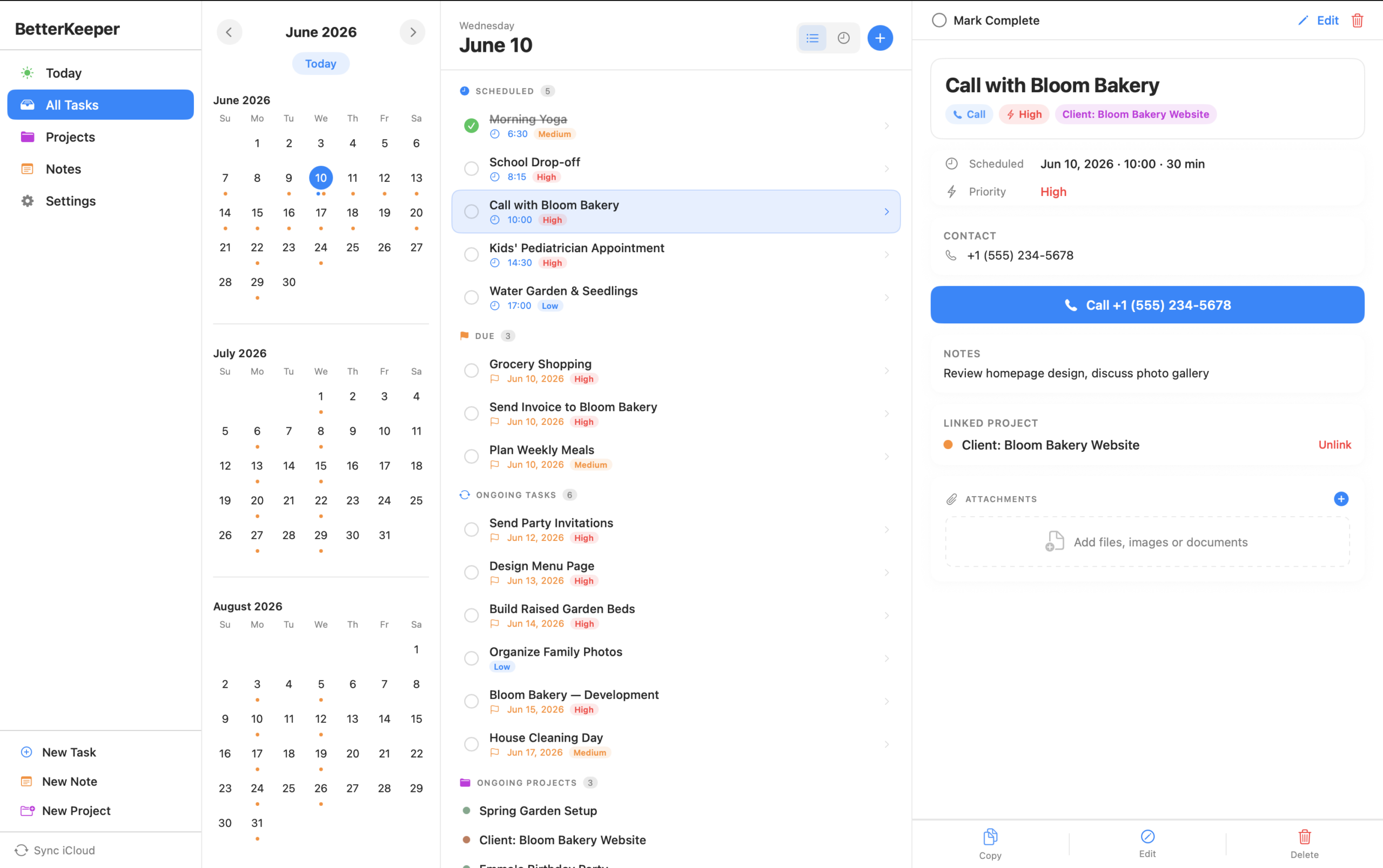 BetterKeeper native Mac app with sidebar navigation