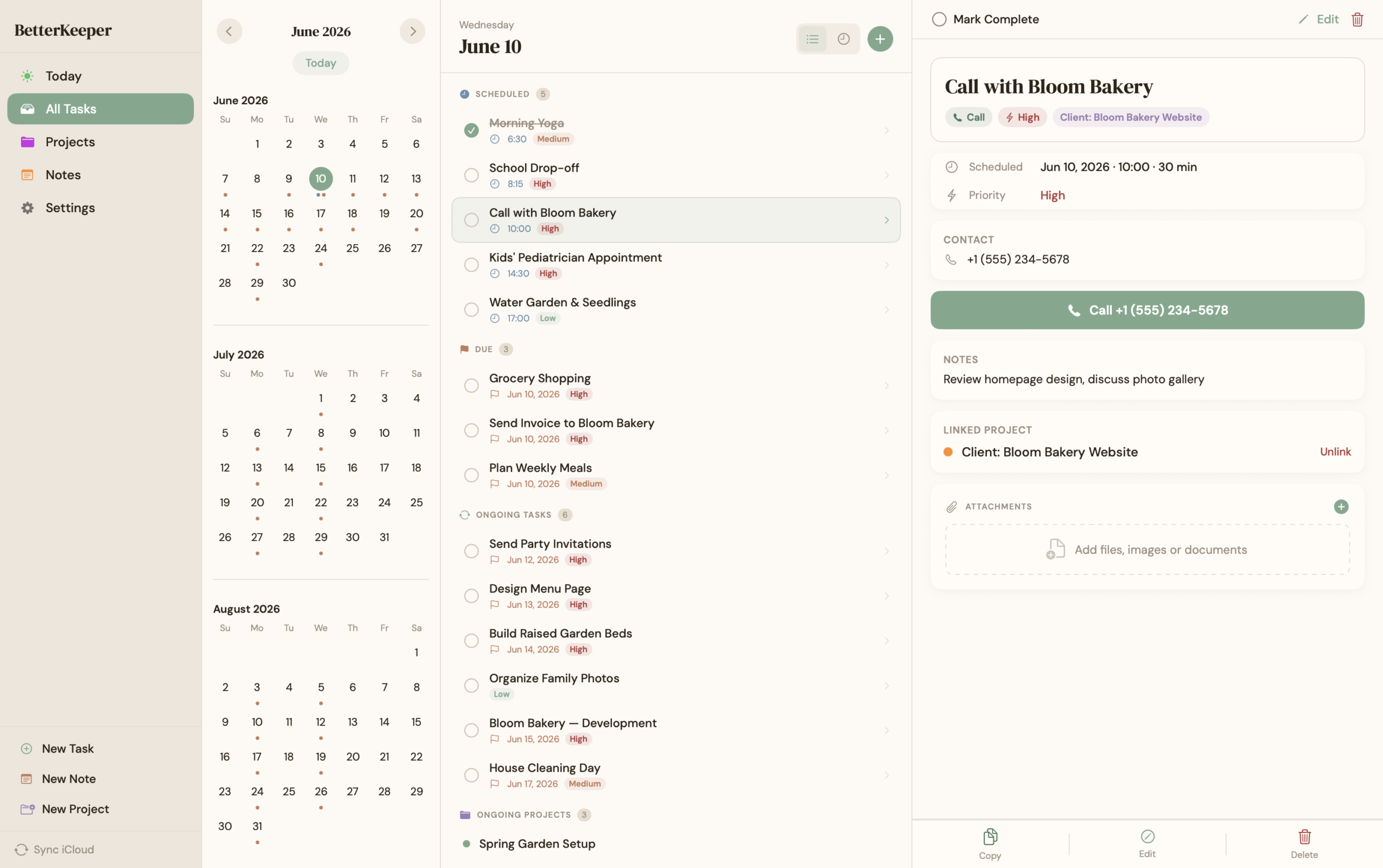 BetterKeeper native Mac app with sidebar navigation